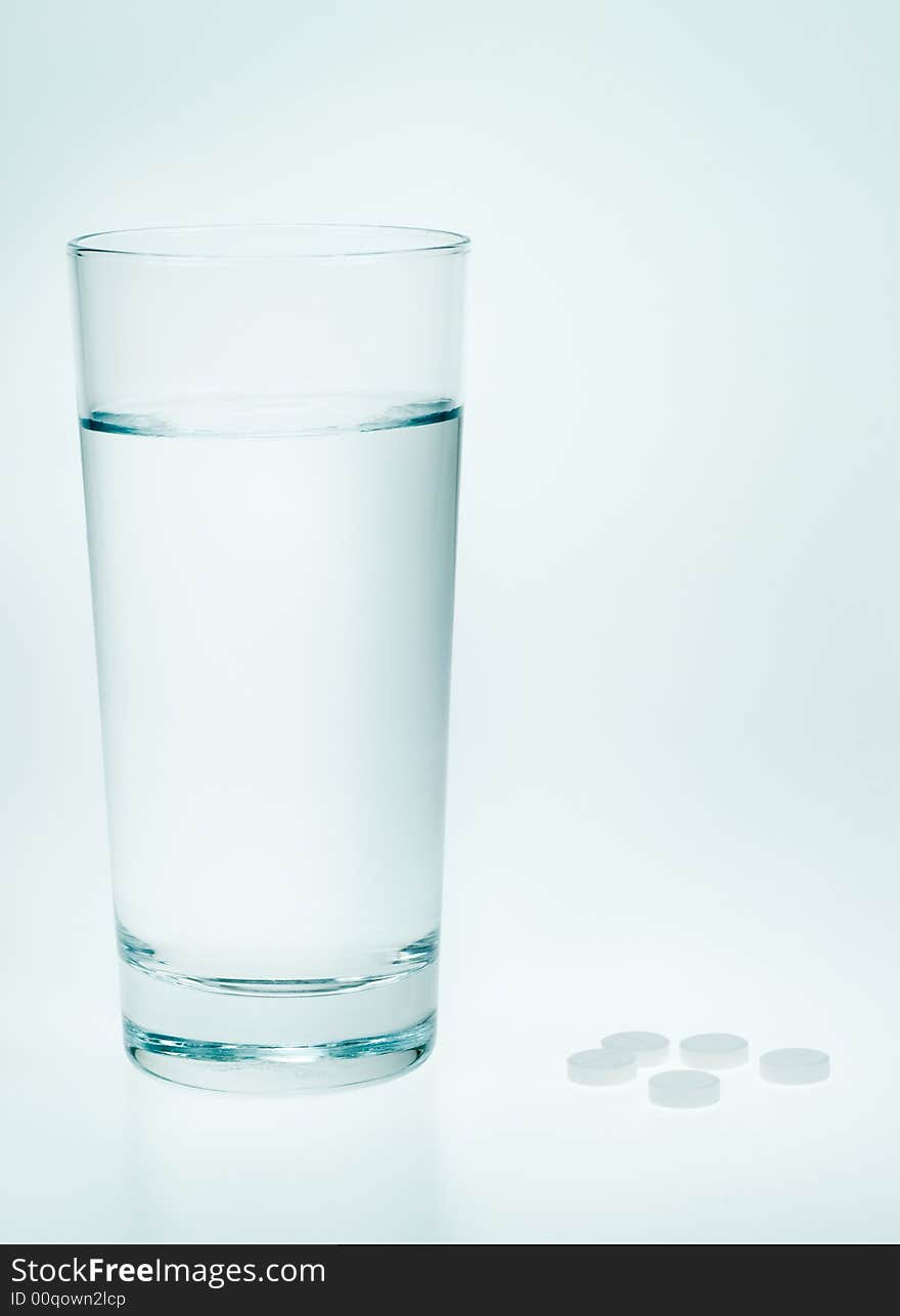 Aspirin and water