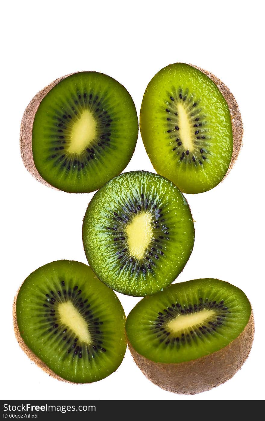 Nutritious Chopped Kiwi Fruit