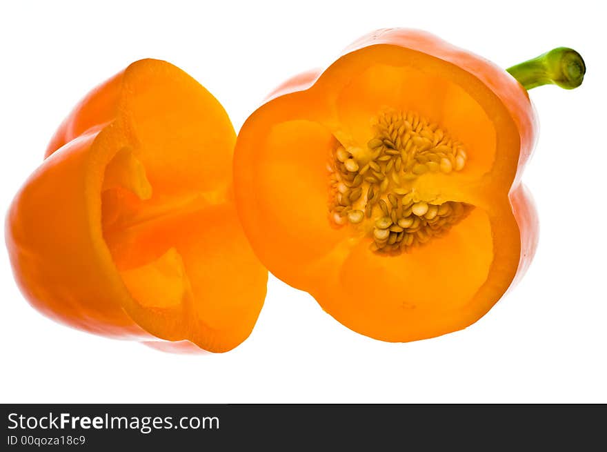 Fresh Healthy Orange Bell Pepper