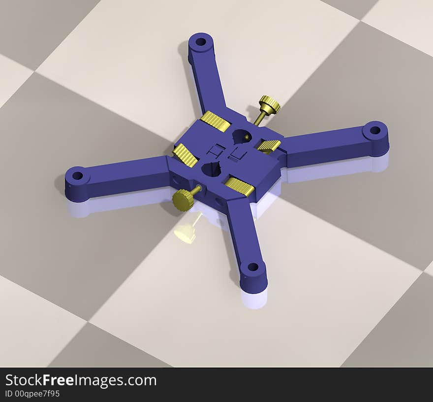 The three-dimensional (3D) support base for student experiments, no further support parts like table clamps or barrel bases are required