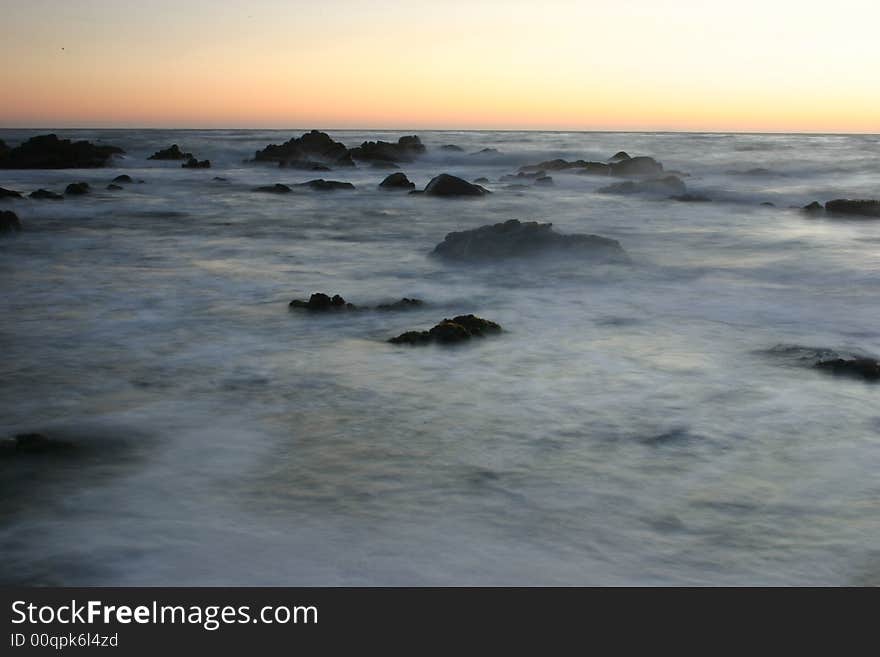 Sunset at Big Sur, California