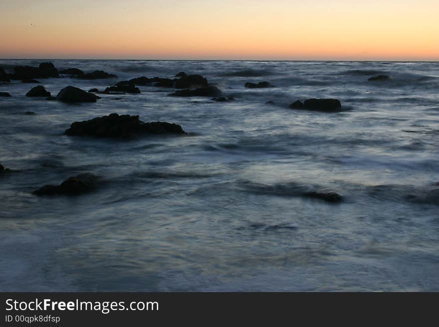 Sunset at Big Sur, California