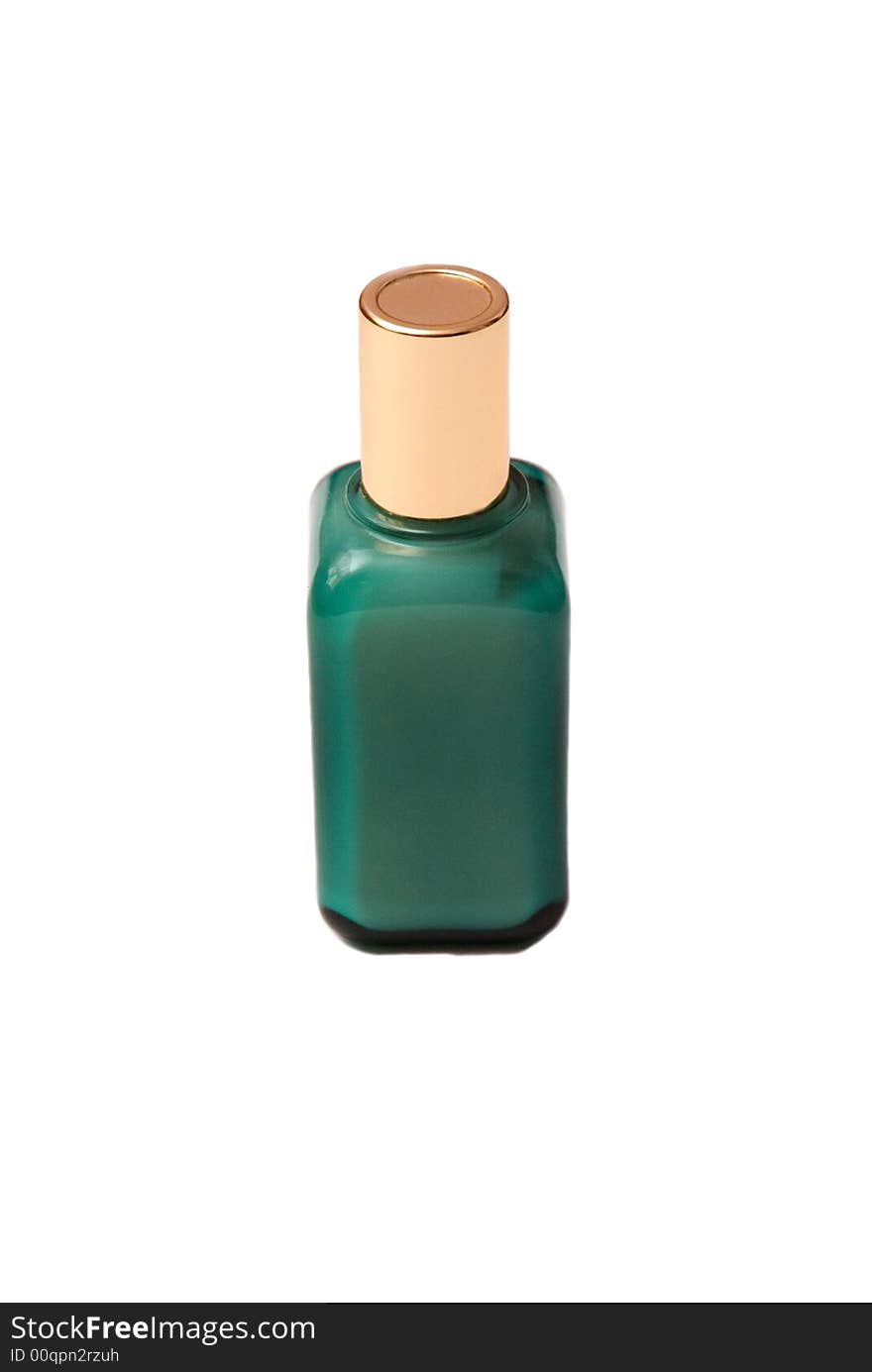 Picture of perfume green bottle