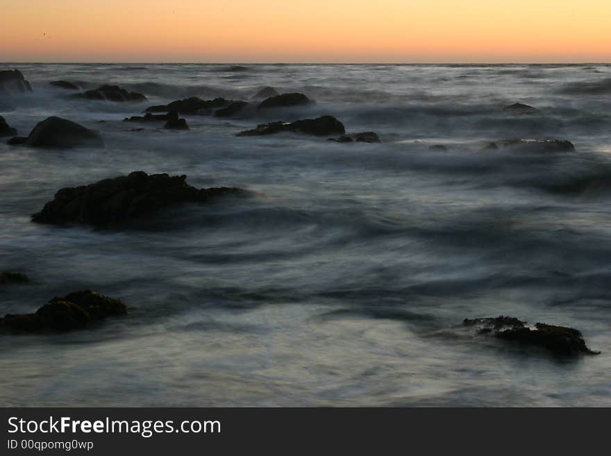 Sunset at Big Sur, California