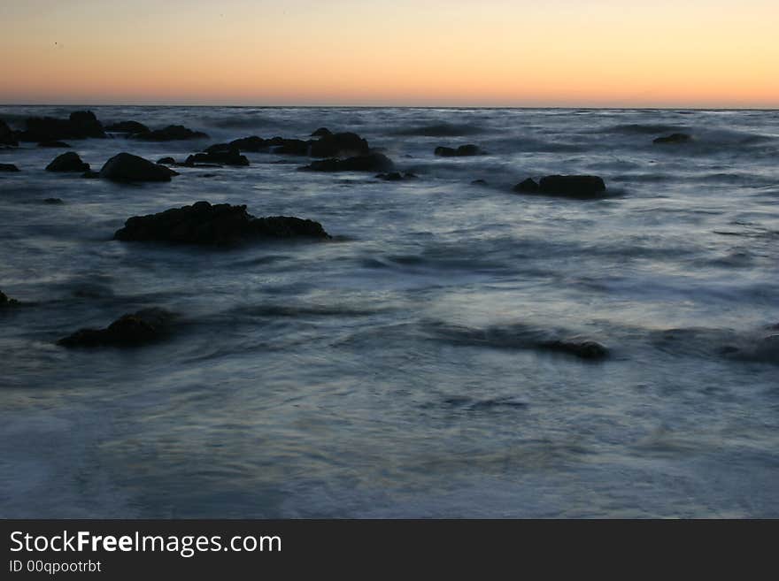 Sunset at Big Sur, California