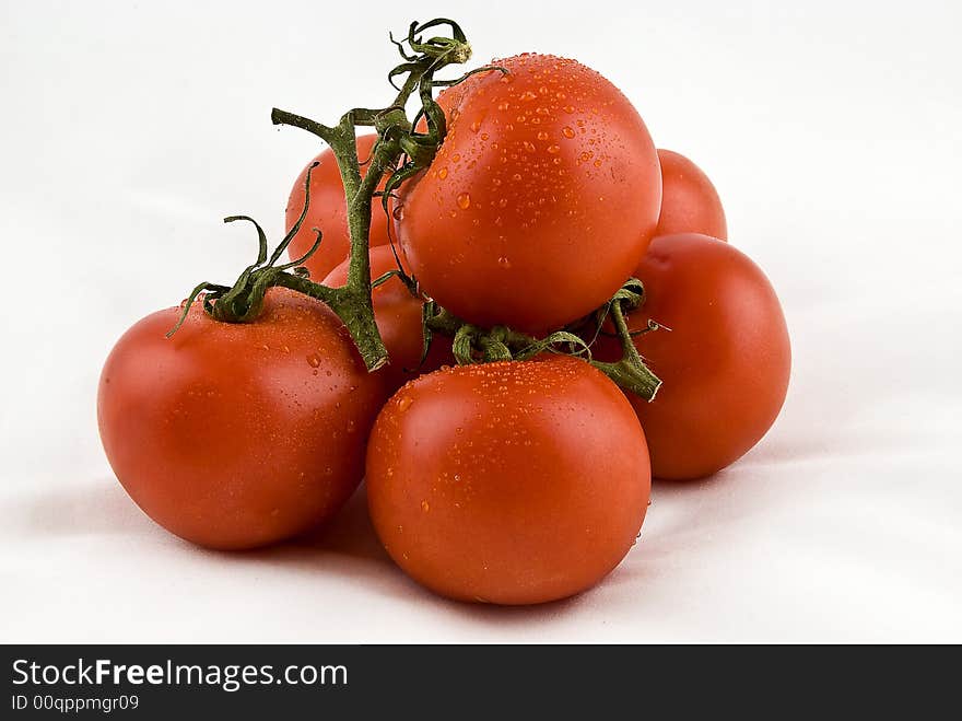 Fresh red tomatos