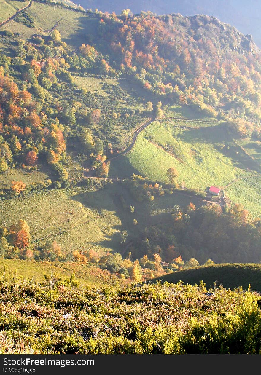 Filds and meadows in north spain. Filds and meadows in north spain