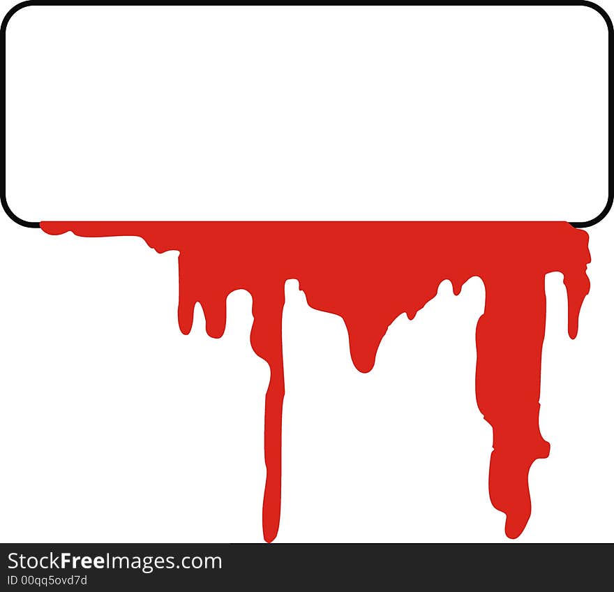 Blank frame with blood, vector format very easy to edit. Blank frame with blood, vector format very easy to edit