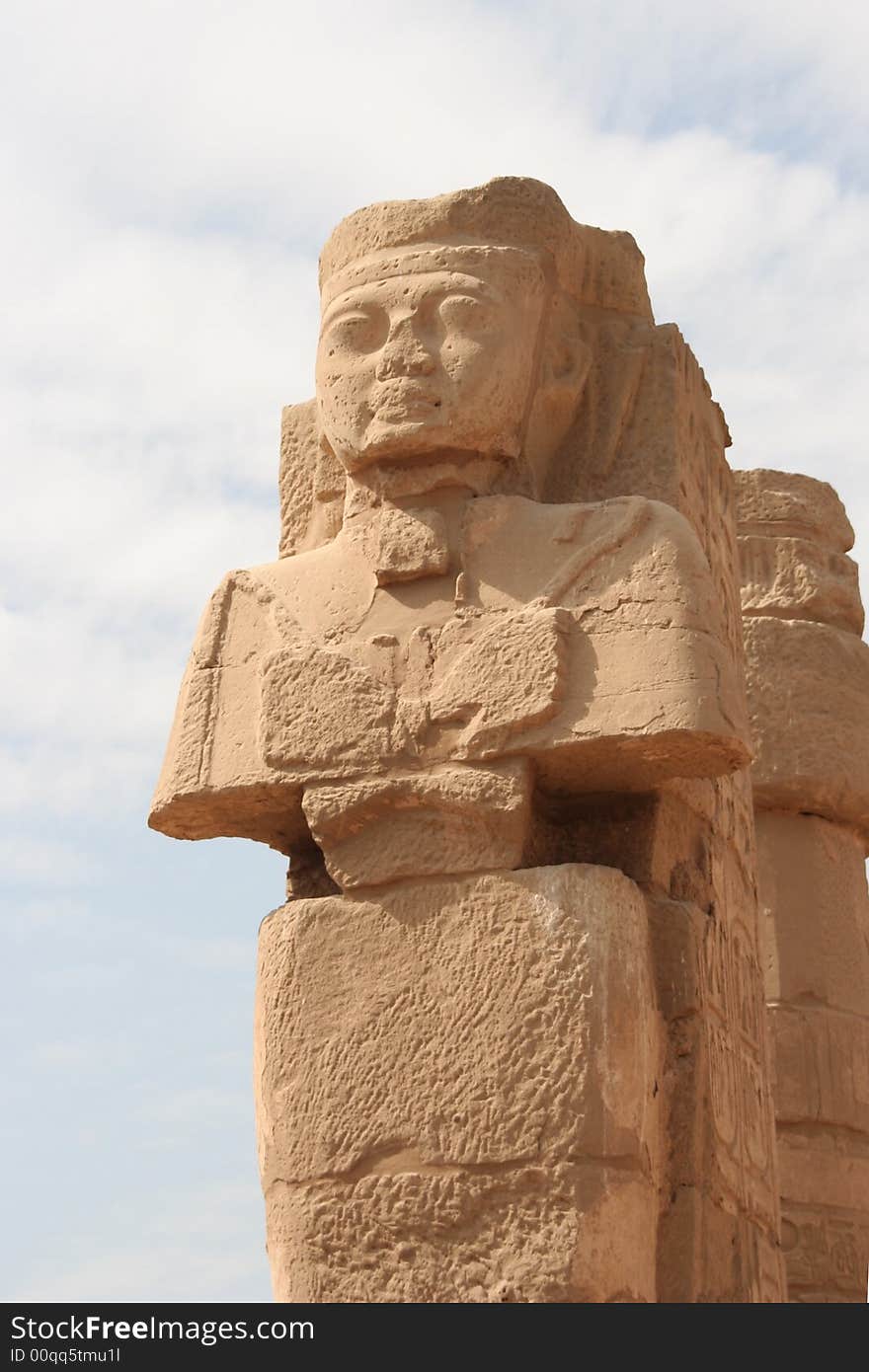 Statues of Ramses at Karnak temple, Luxor, Egypt.