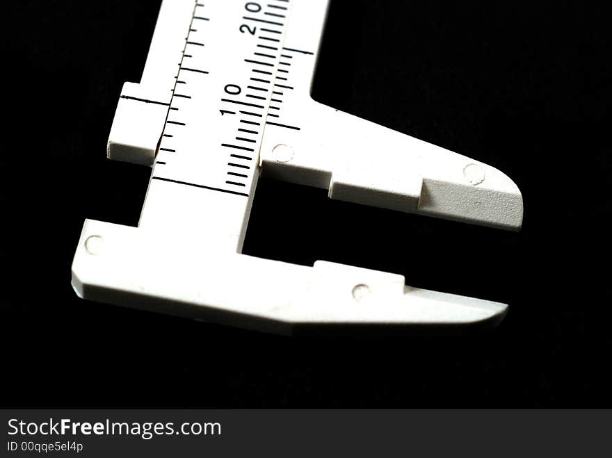 Stock picture of a caliper to measure. Stock picture of a caliper to measure