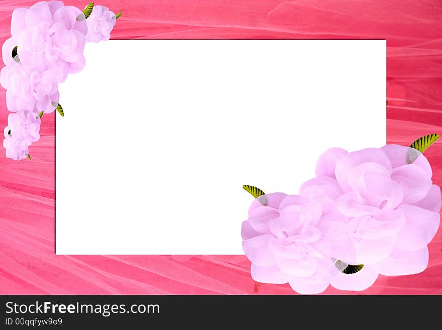 Nice pink textile wedding border. Nice pink textile wedding border