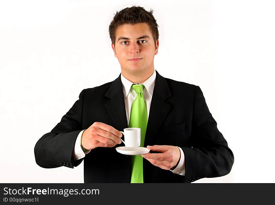 Businessman With Coffe