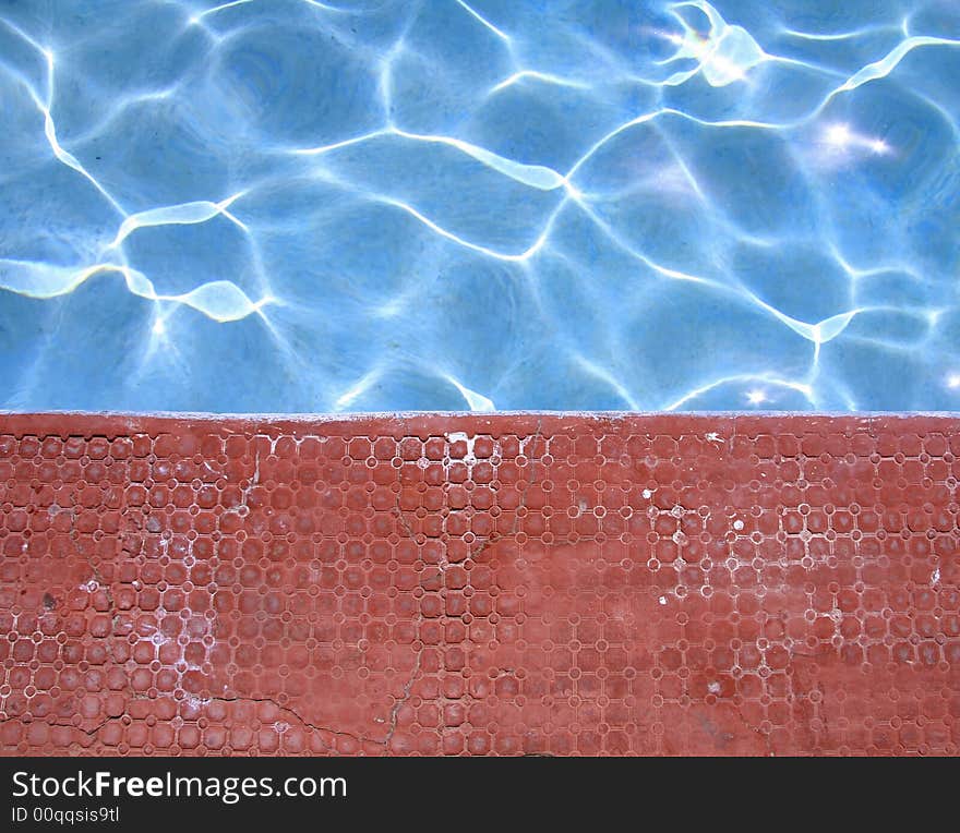 Clear water in swimming pool