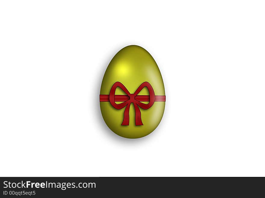 Isolated photo of easter egg