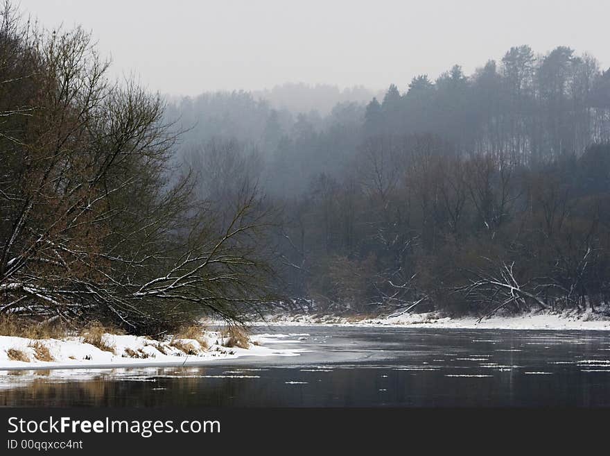 River In Winter