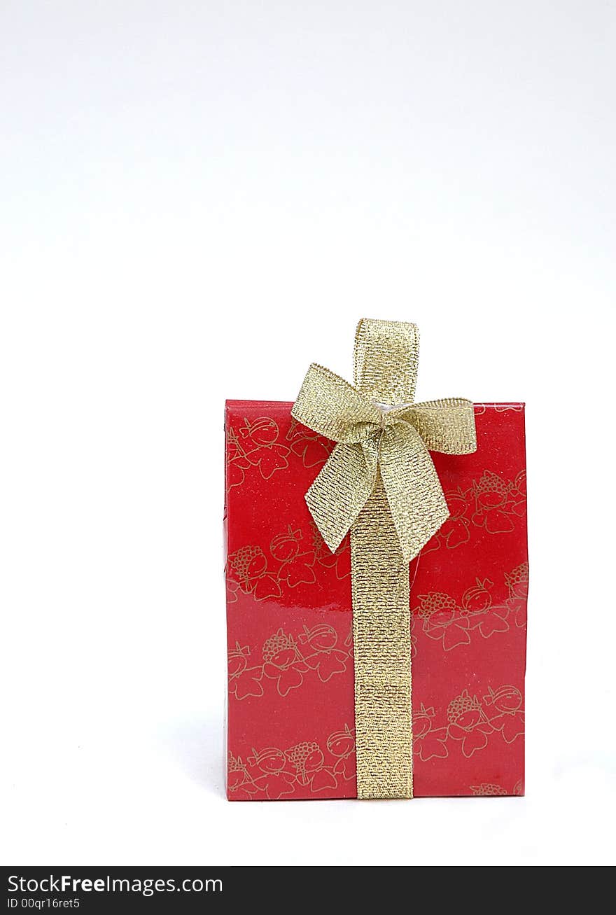 Red Gift - isolated
in the white background and. Red Gift - isolated
in the white background and