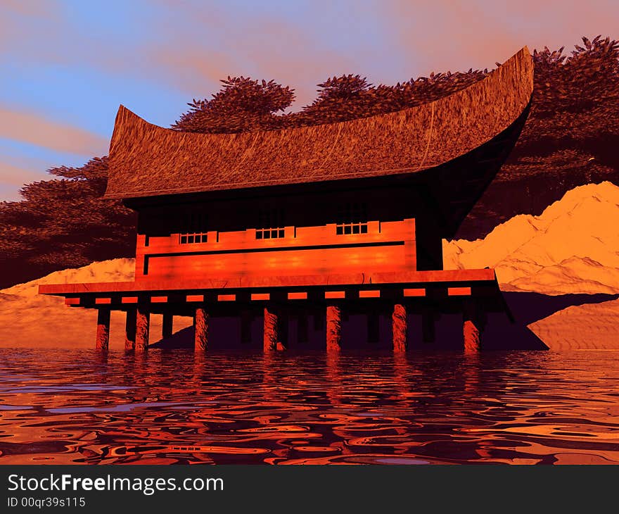 The perfect chinese lake house