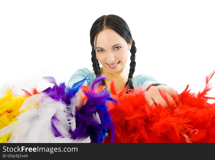 Woman Cheerleader