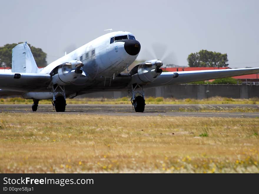 A Douglas DC3 Dakota of the South African air force.