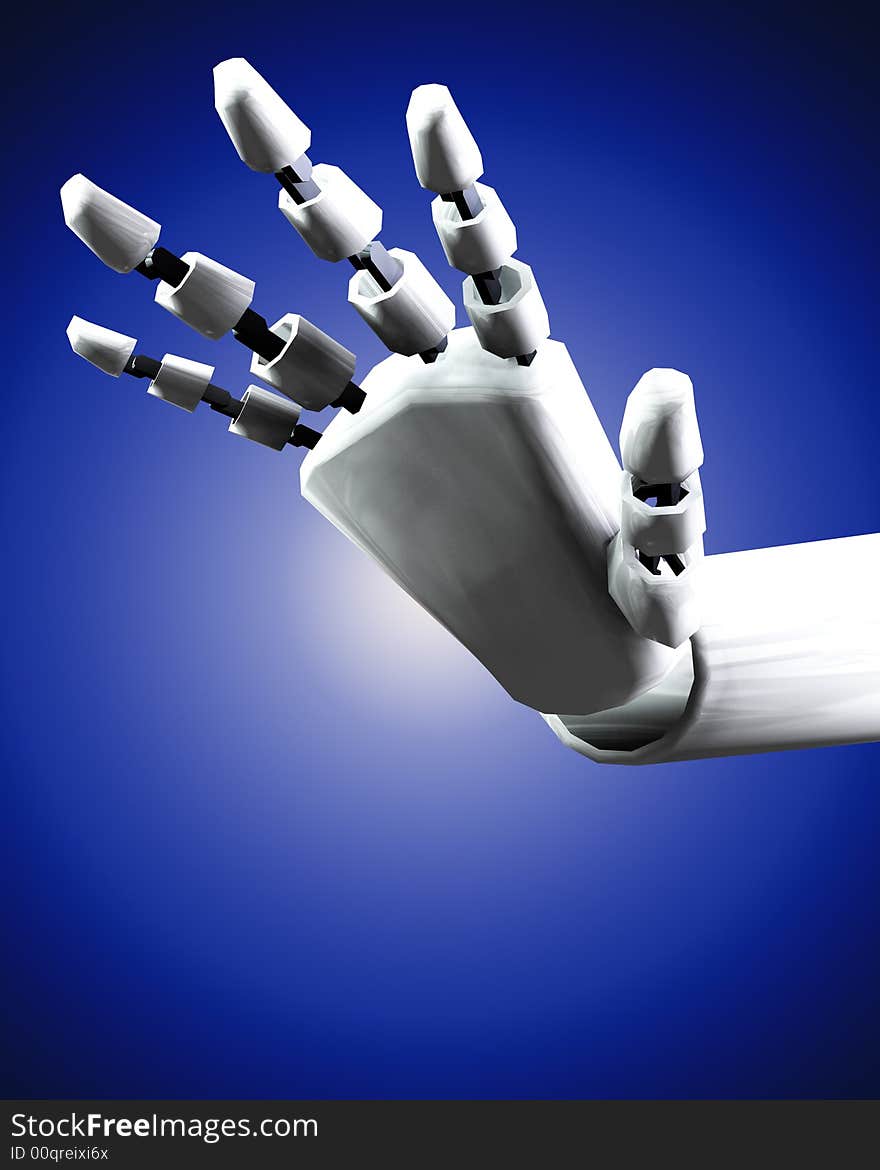 A conceptual image of a robot hand, it would be good for technology concepts. A conceptual image of a robot hand, it would be good for technology concepts.