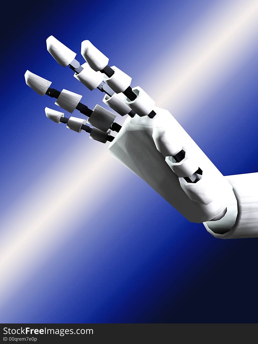 A conceptual image of a robot hand, it would be good for technology concepts. A conceptual image of a robot hand, it would be good for technology concepts.