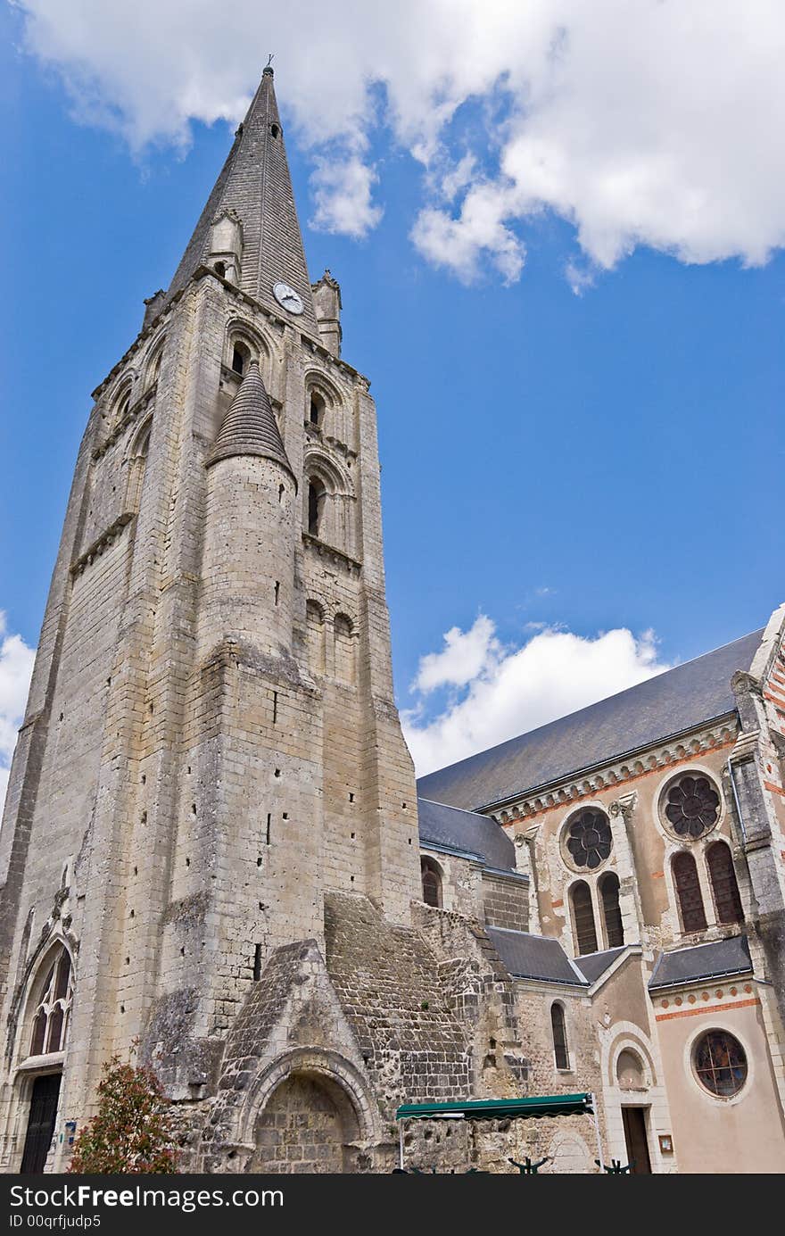 Church in Langeais, Loire Valley, France.