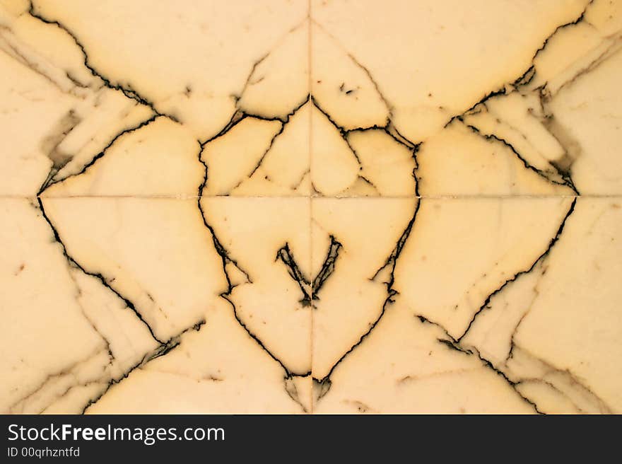 Abstract marble face on the wall of the Ventrua city hall