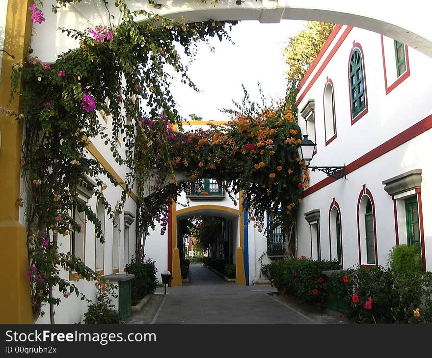 Street in Puerto de Mogan, Gran Canaria