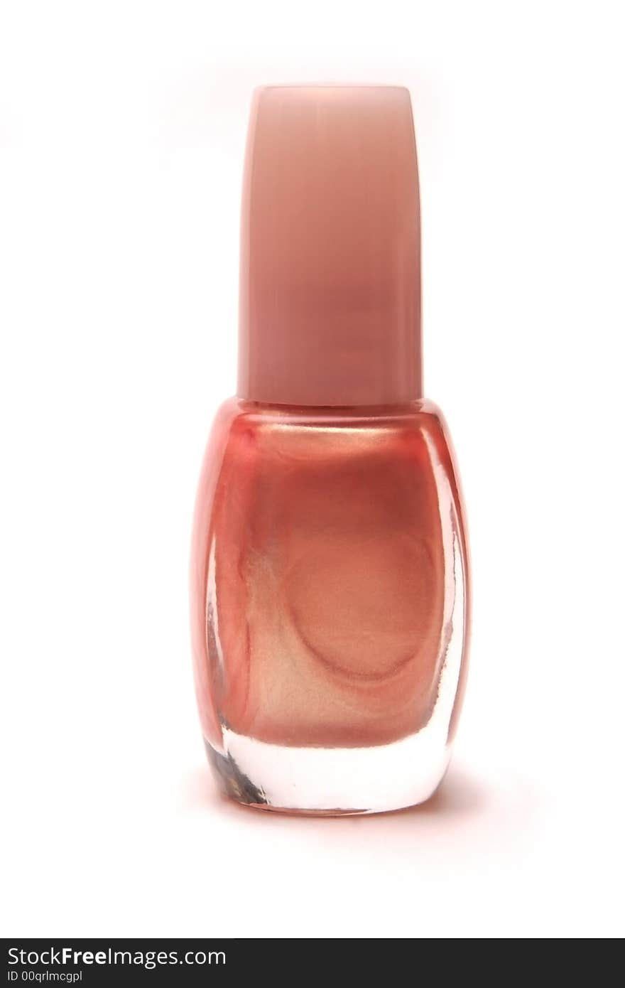 Glass bottle with nail varnish