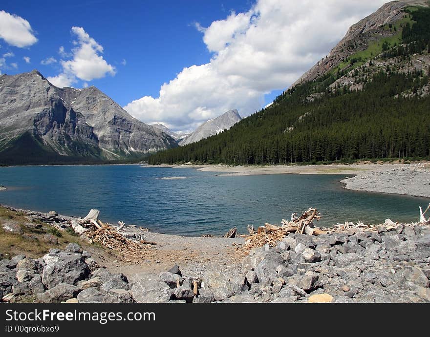 Kananaskis Upper Lake, Canadian Rockies, Alberta. Kananaskis Upper Lake, Canadian Rockies, Alberta