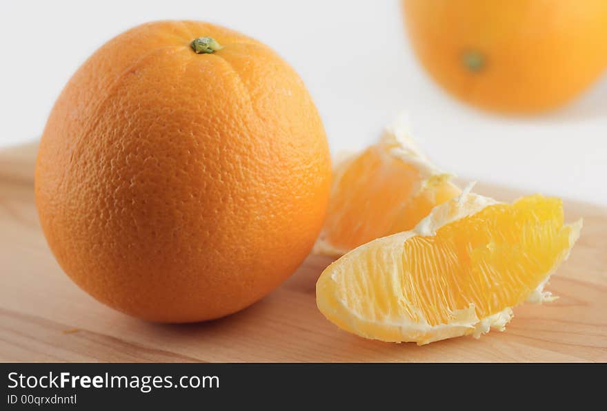 Slice and orange