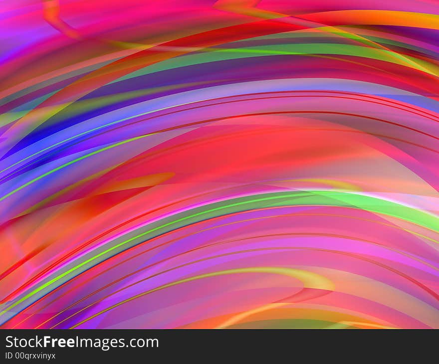 Computer generated abstract wavy background