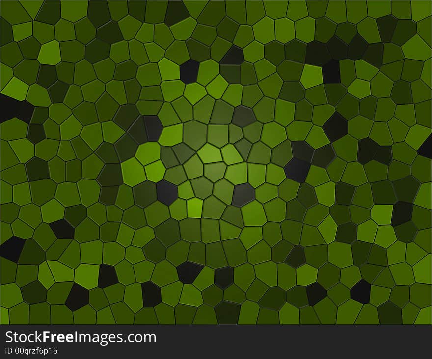 Texture of mosaic green color