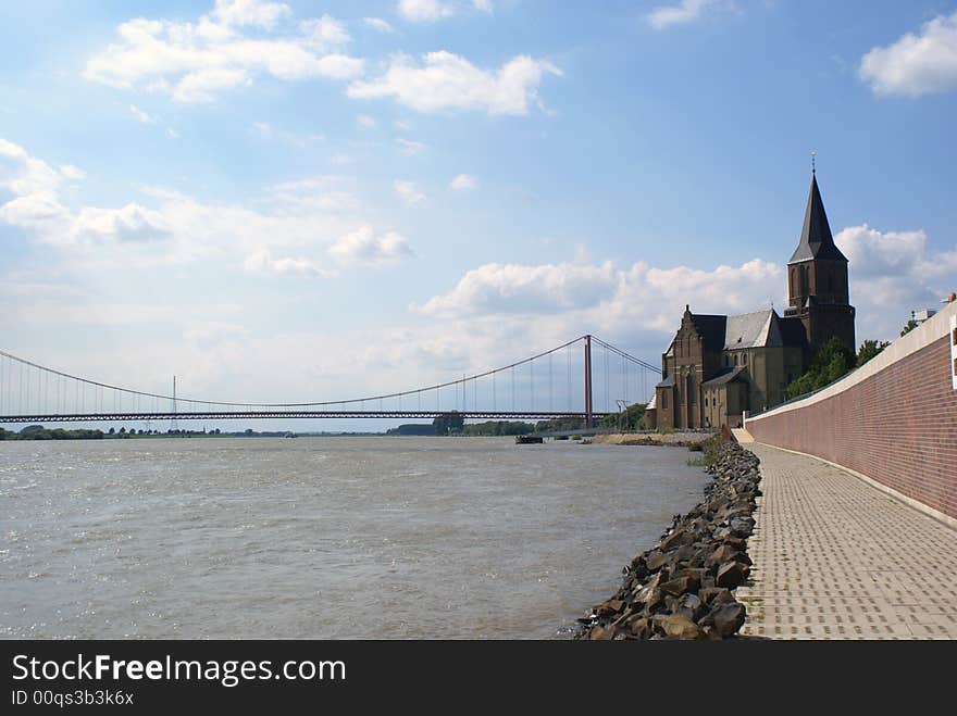 Church by the river.