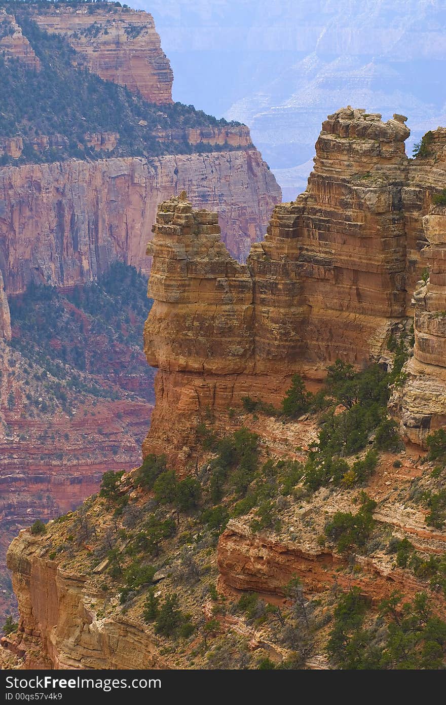 Canyon views off of the road to Cape Royal on the North Rim of the Grand Canyon