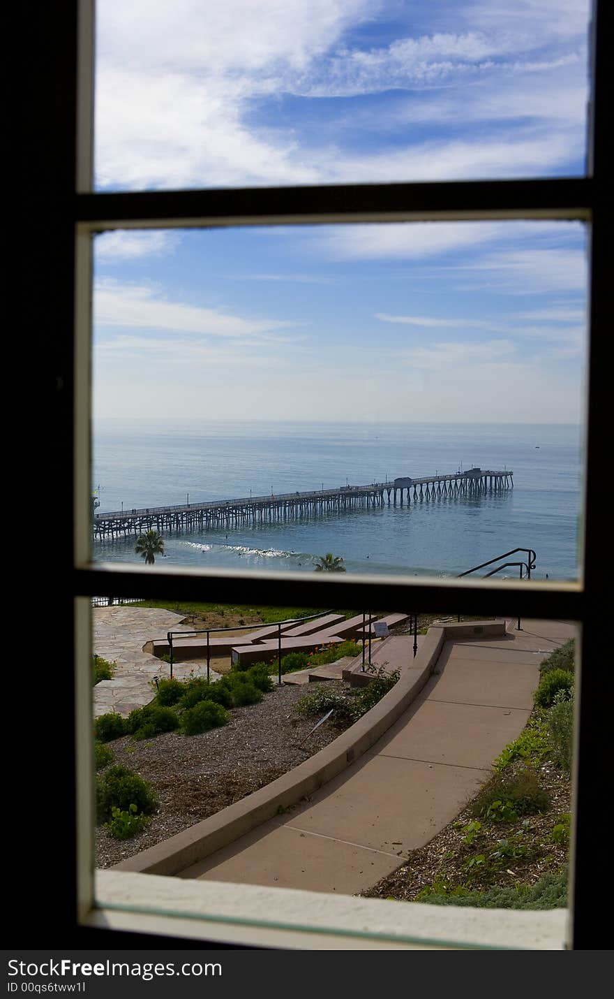 Pier through a Window