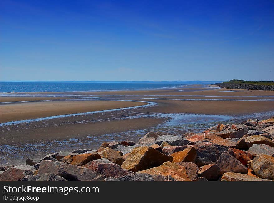 Shoreline on sunny summers day. Shoreline on sunny summers day