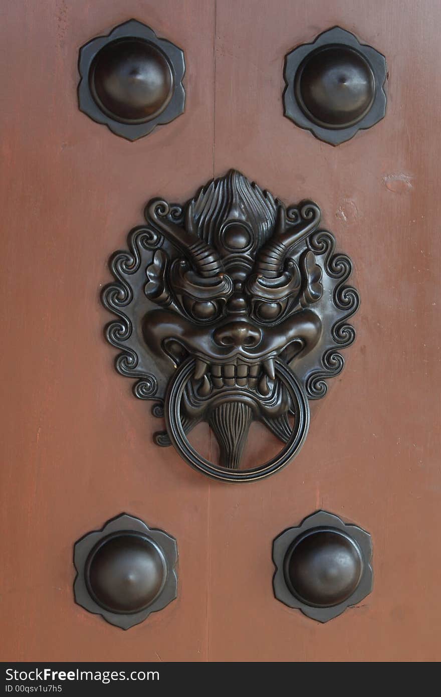 A door lock in Chi Lin Nunnery