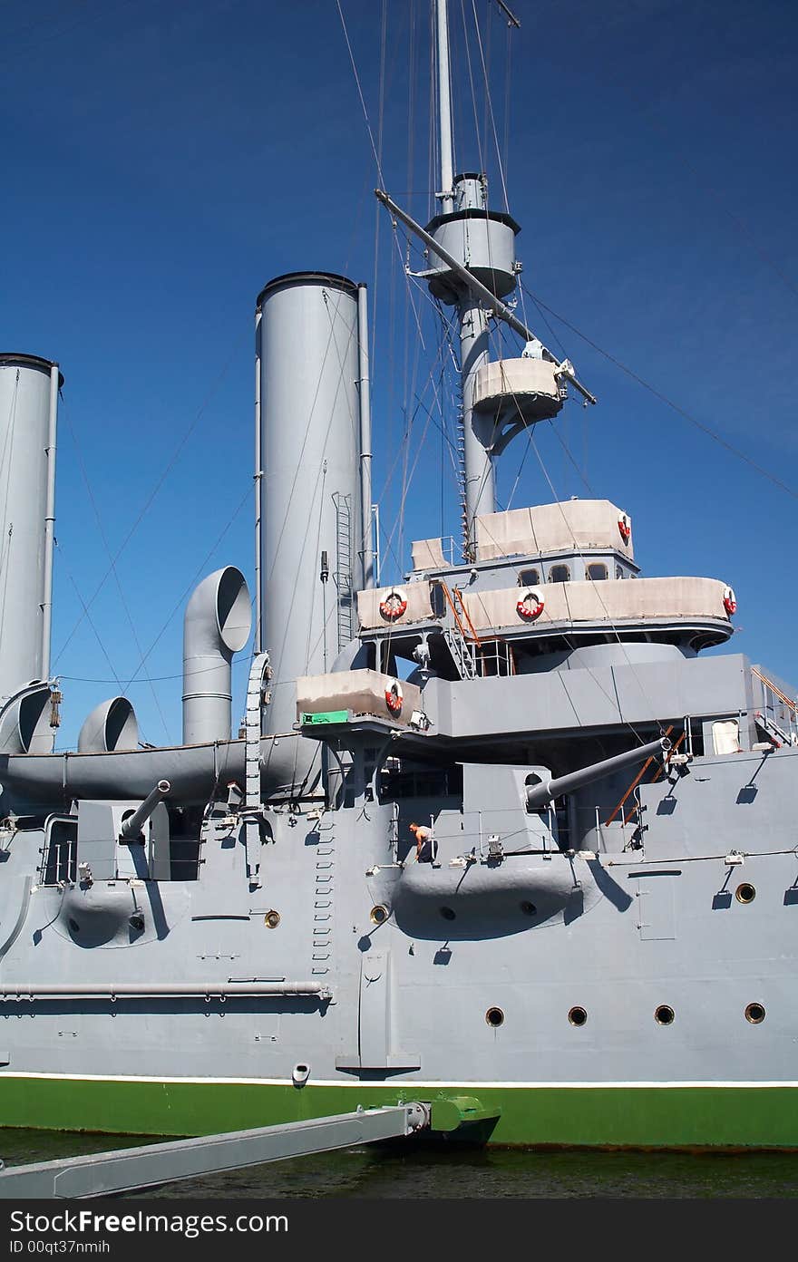 Museum of battle ship Aurora in Petersburg