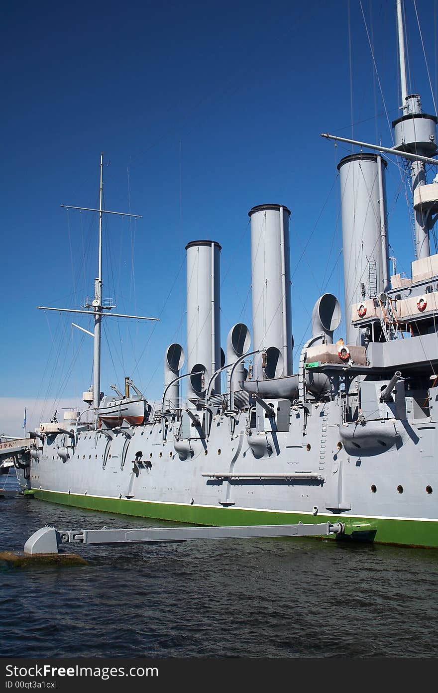 Museum of battle ship Aurora in Petersburg