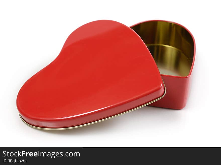 Open Heart-shaped Gift Box