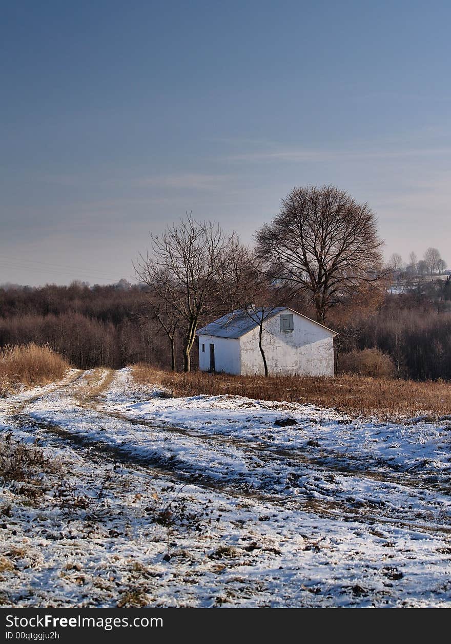 Hut In The First Snow