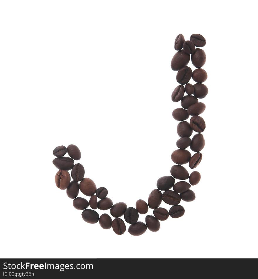 Coffee letter j