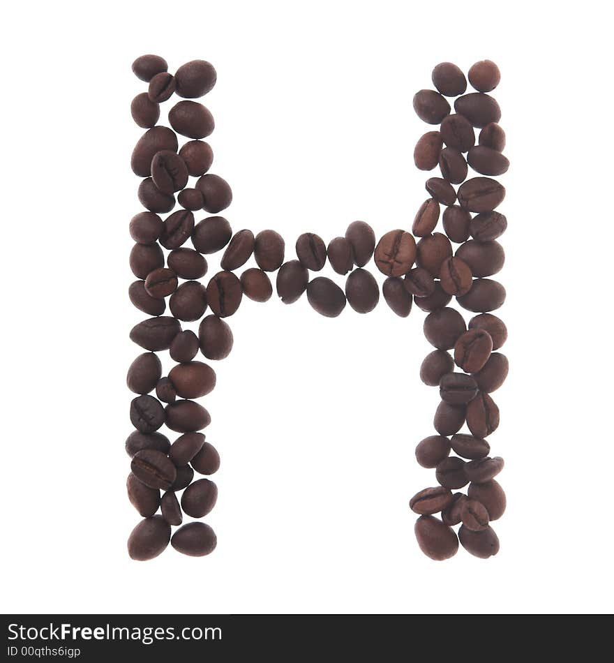 Coffee Letter H