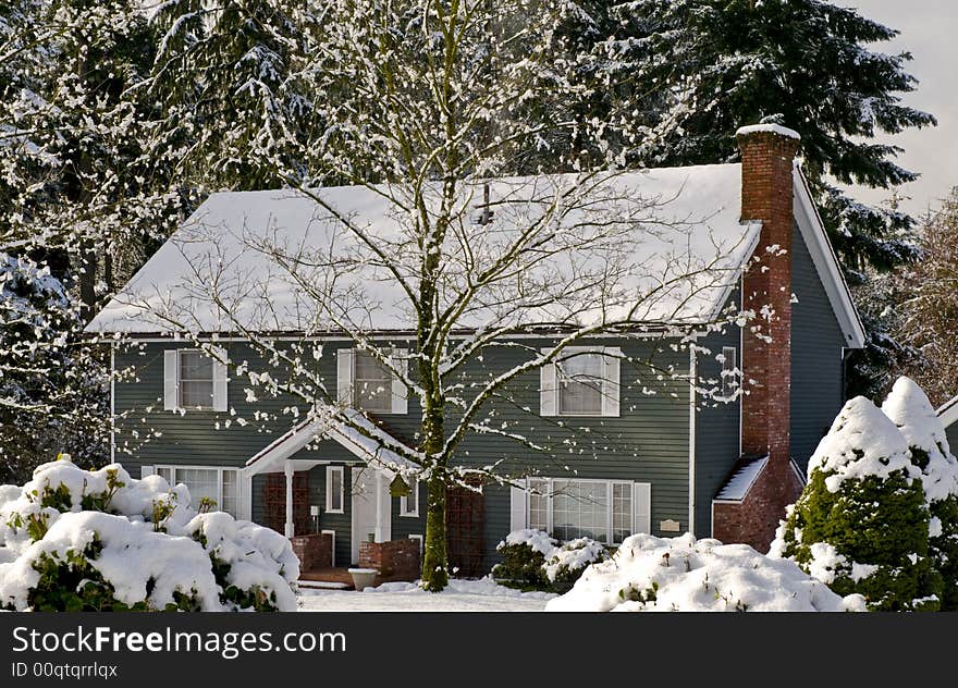 Winter country home