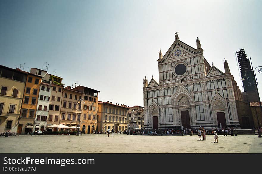 Santa Croce church in Florence, Italy