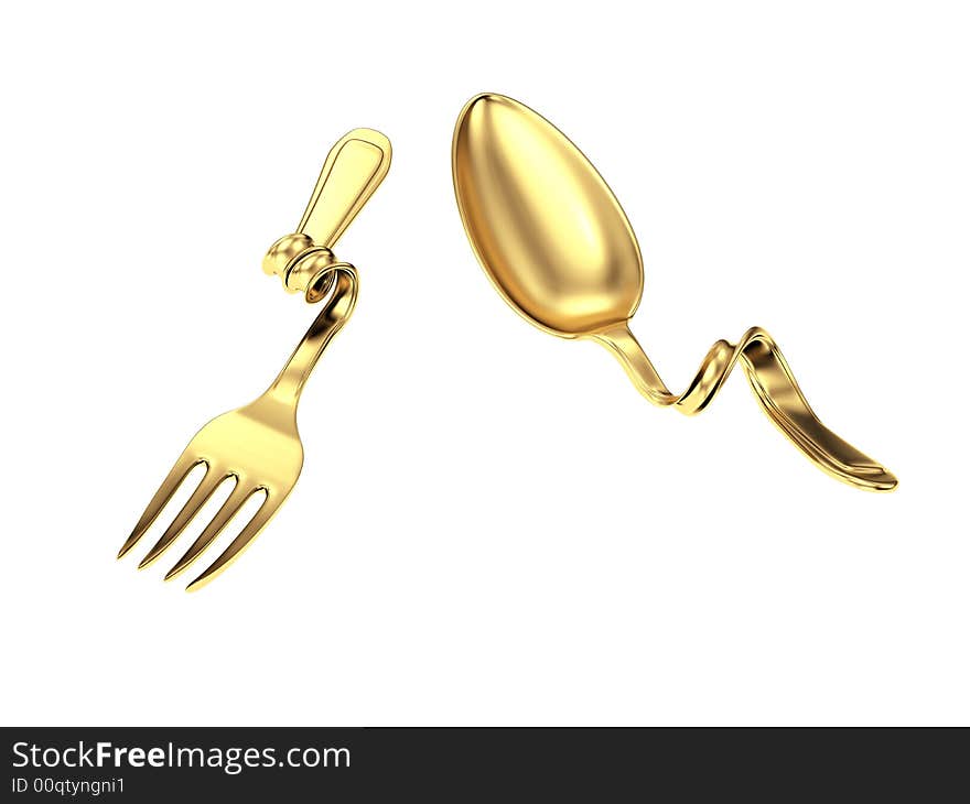 Bend spoon and fork