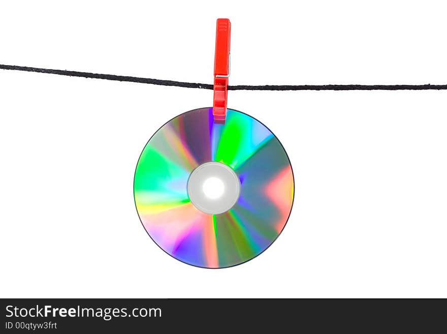 Cd on clothes line 2