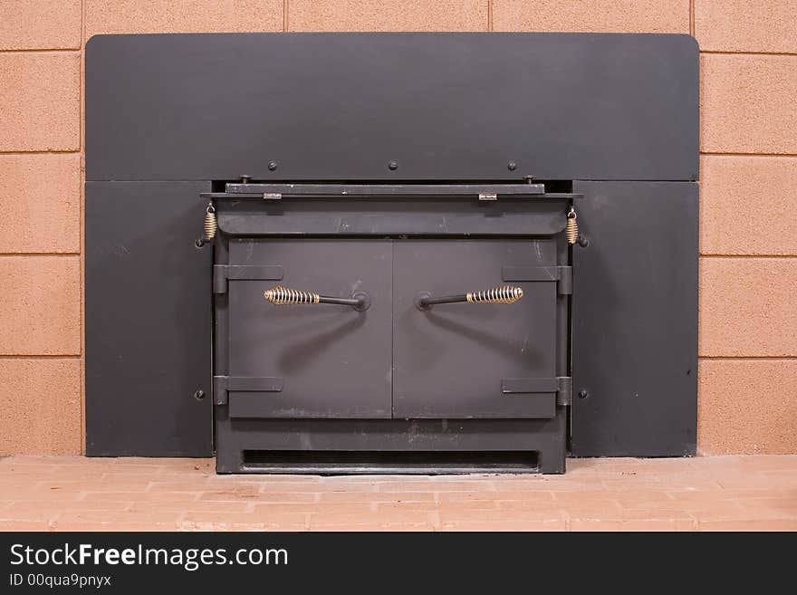 Cast iron wood burning stove