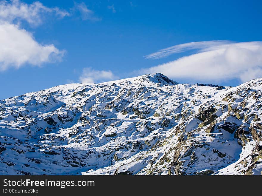 Snowy mountain